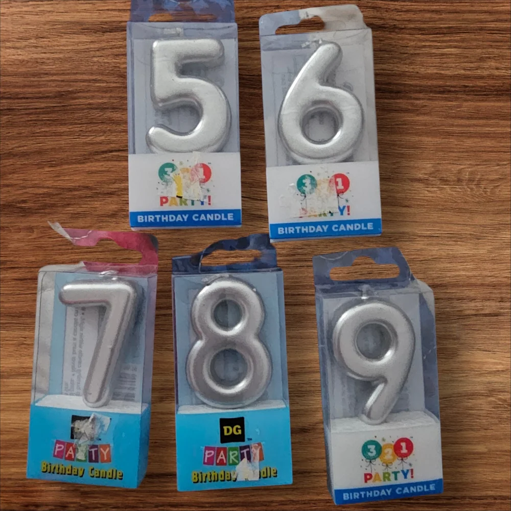 Birthday Candles Bundle Of 5